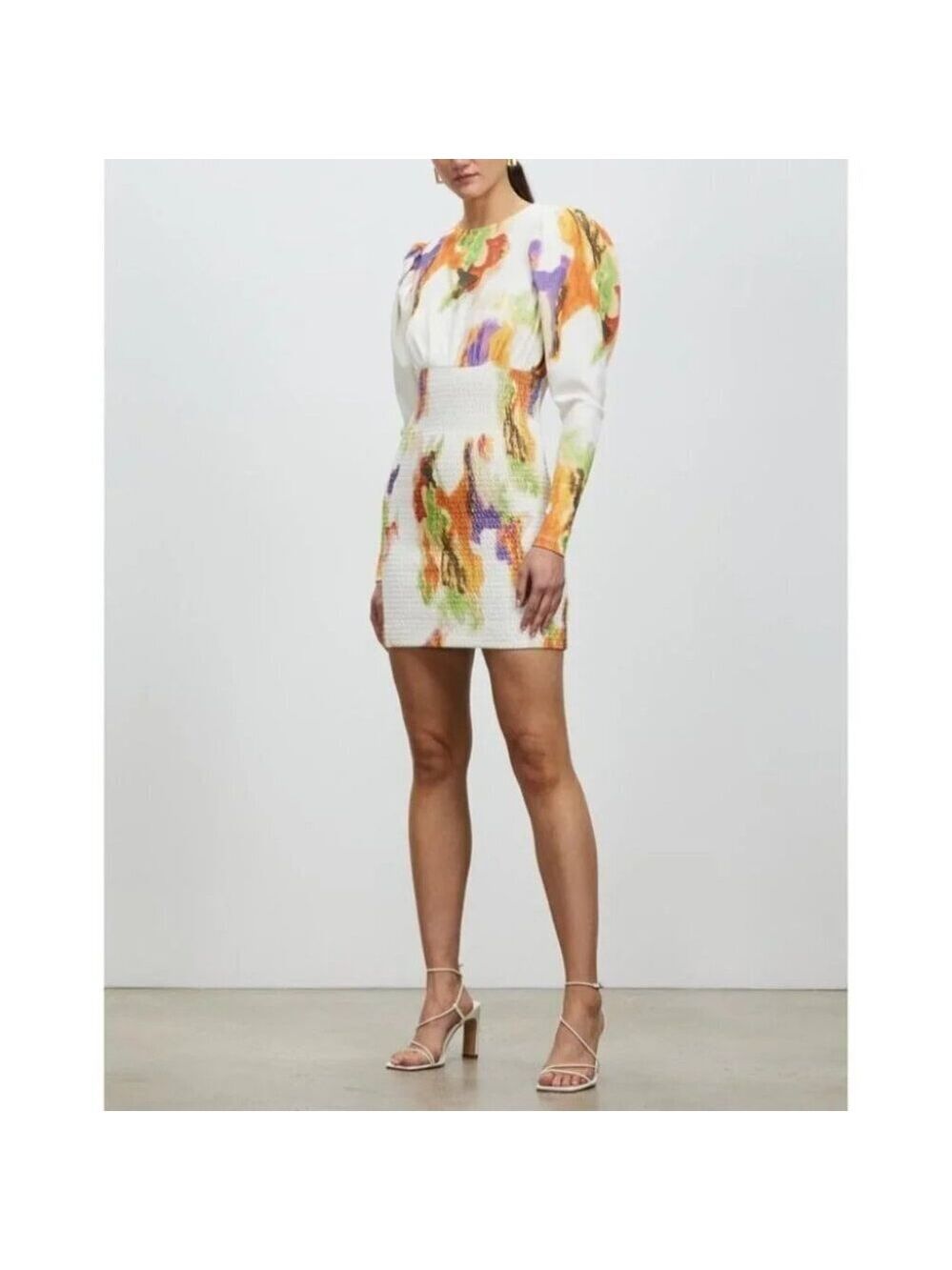 New ROTATE BIRGER CHRISTENSEN Doris Dress in Paradise Green Combo  size 6